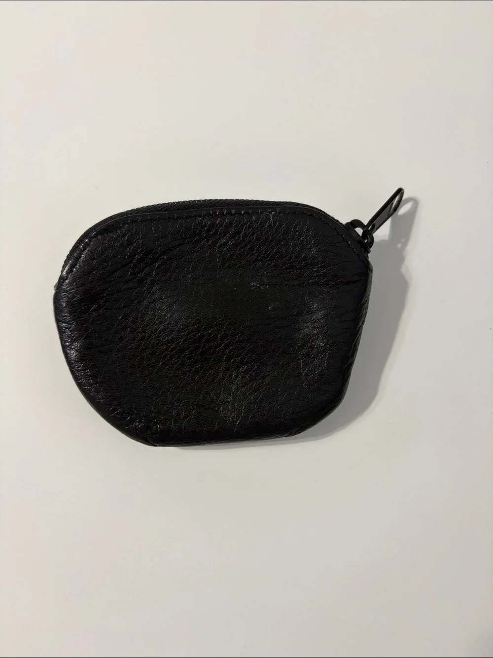 Brighton Black and Brown Heart Accent Leather Coin Pouch